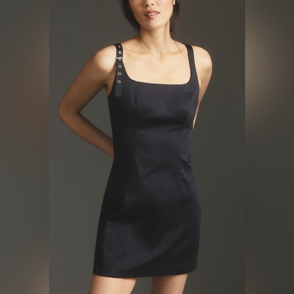 Maeve Dresses & Skirts - Maeve Belted Shoulder Strap Mini Dress